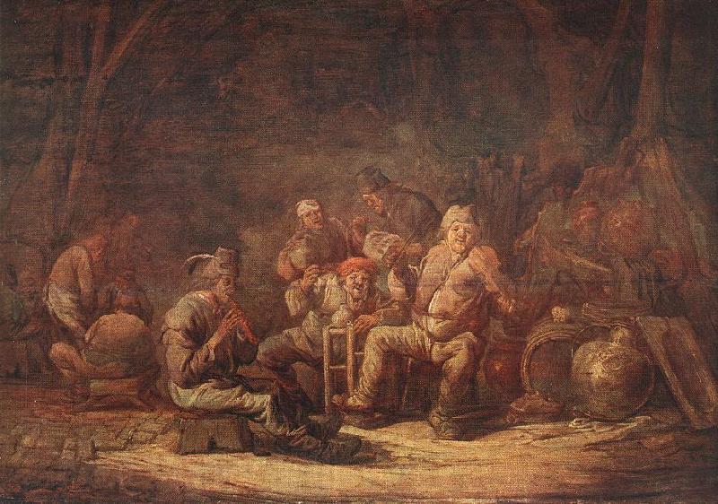 CUYP, Benjamin Gerritsz. Peasants in the Tavern Norge oil painting art
